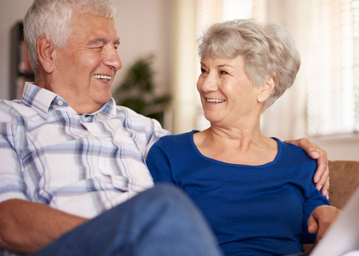 Grandparents on Couch